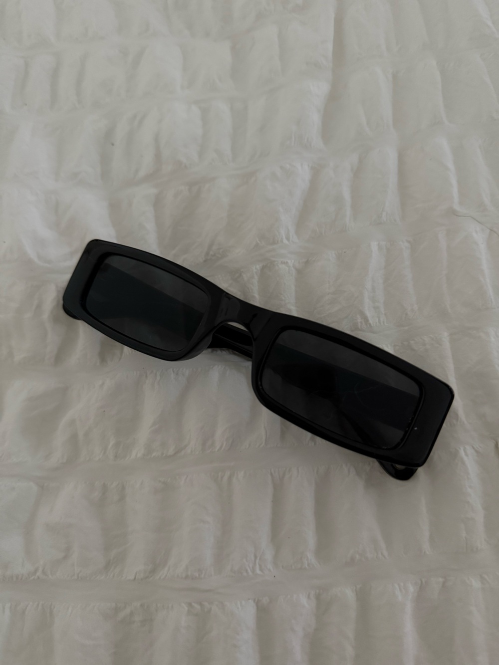 Classic Rectangular Black Sunglasses